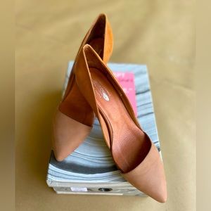 Free People Brown Leather Pumps